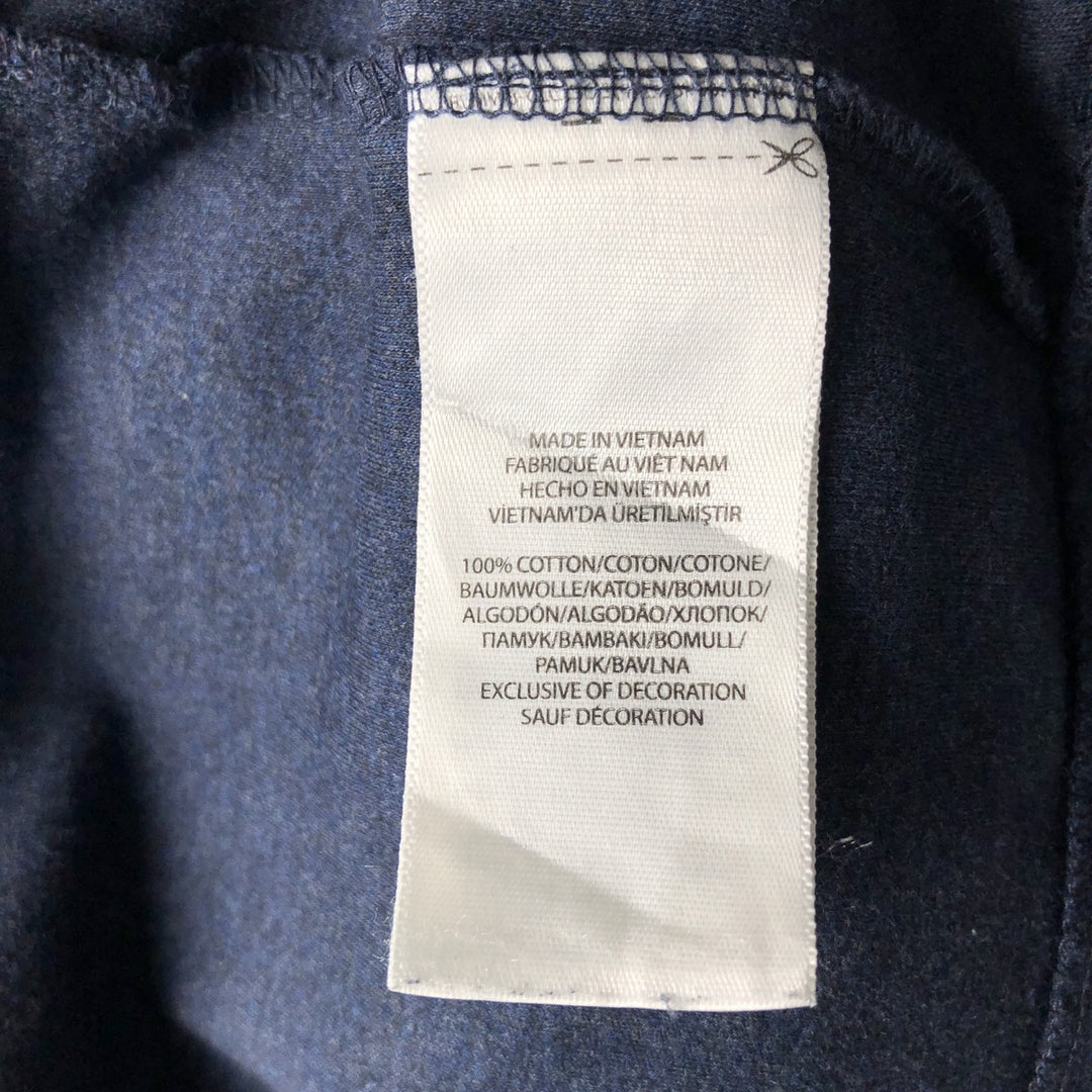 Ralph Lauren POLO RALPH LAUREN Half-Zip Long T-Shirt Long T Men's Size L cotton navy blue type Vintage Second Hand