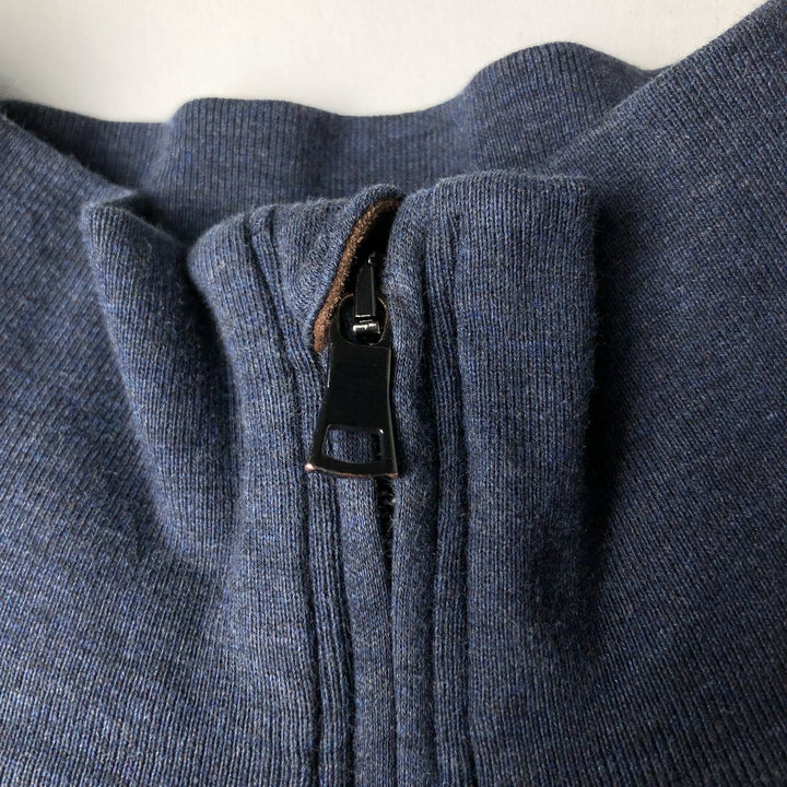Ralph Lauren POLO RALPH LAUREN Half-Zip Long T-Shirt Long T Men's Size L cotton navy blue type Vintage Second Hand