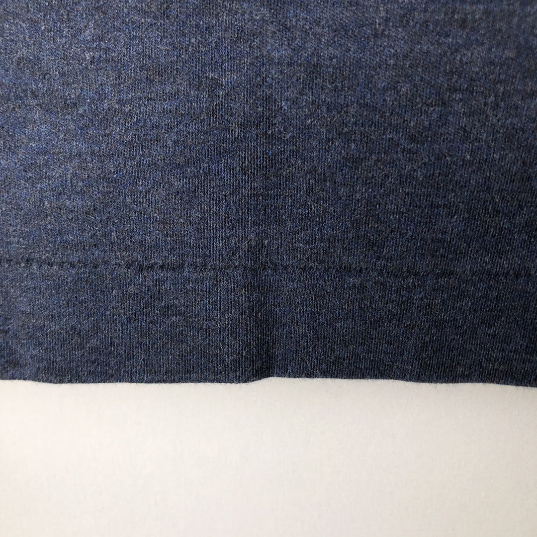 Ralph Lauren POLO RALPH LAUREN Half-Zip Long T-Shirt Long T Men's Size L cotton navy blue type Vintage Second Hand
