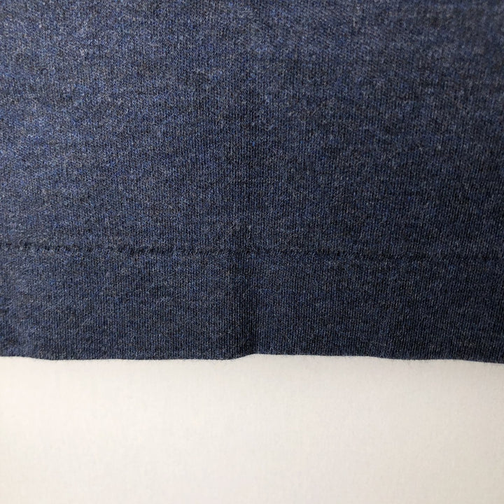 Ralph Lauren POLO RALPH LAUREN Half-Zip Long T-Shirt Long T Men's Size L cotton navy blue type Vintage Second Hand