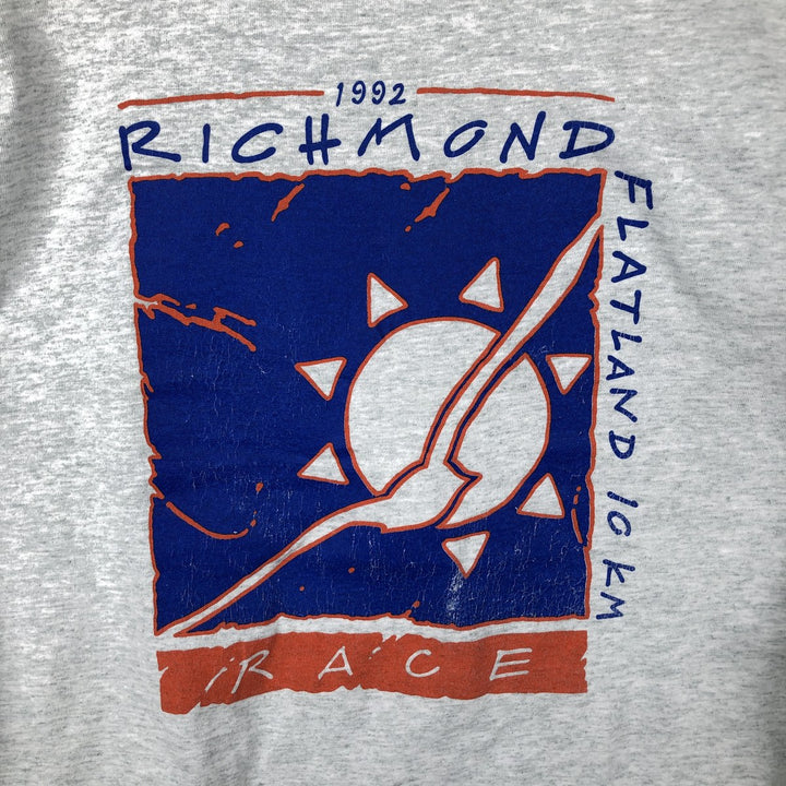 90'S Fruit of the Loom High Neck Long-Sleeve T-Shirt, Made in Canada, Men's Size L (approx.), Vintage cotton gray type Vintage Second Hand