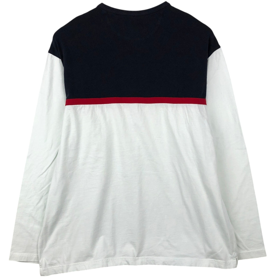 Ralph Lauren CHAPS long-sleeved T-shirt, men's size XL cotton white type Vintage Second Hand