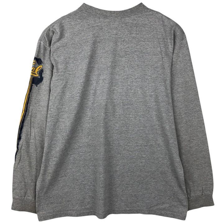 2000'S Nike Team Golden Bears Long-Sleeve T-Shirt (Men's Size L) cotton gray type Vintage Second Hand