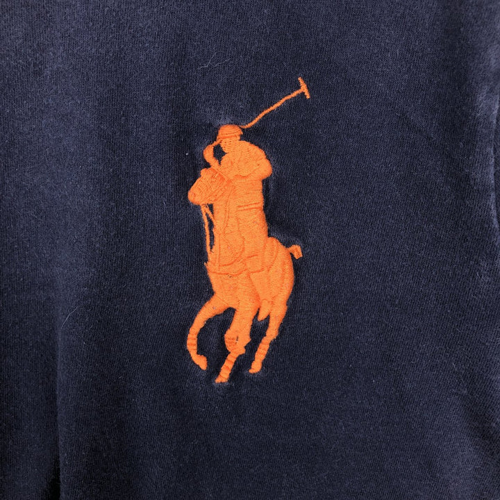 Ralph Lauren POLO by Ralph Lauren Big Pony Long-Sleeve T-Shirt (Men's XL equivalent) cotton navy blue type Vintage Second Hand