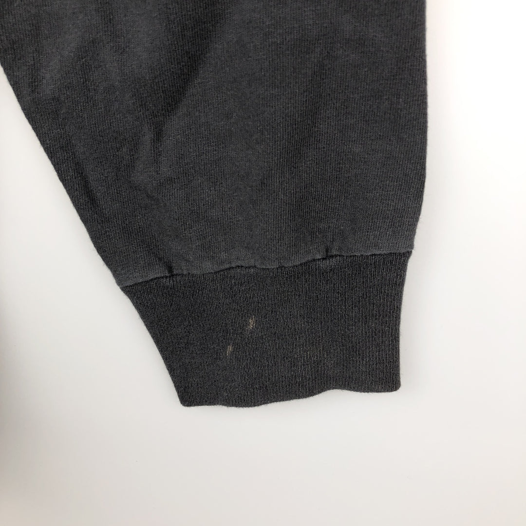90'S Reebok Long-Sleeve T-Shirt, Made in USA, Men's Size XL (Equivalent), Vintage cotton black type Vintage Second Hand