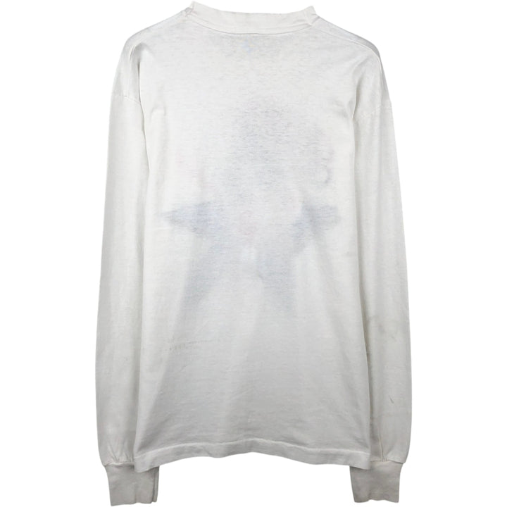 ~90'S Long-Sleeve T-Shirt, Men's Size S (Equivalent), Vintage unclear white type Vintage Second Hand