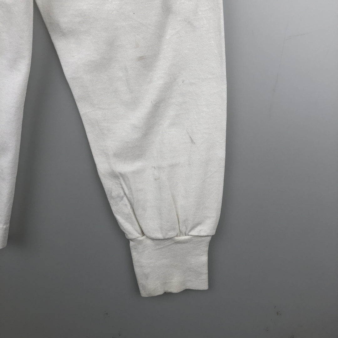 ~90'S Long-Sleeve T-Shirt, Men's Size S (Equivalent), Vintage unclear white type Vintage Second Hand