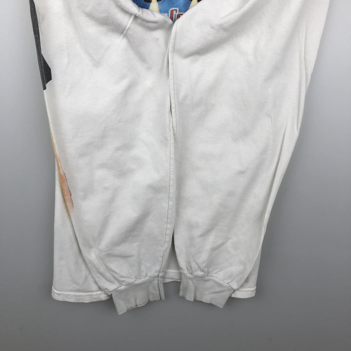 2000'S Hanes BEEFY-T Long Sleeve T-Shirt, Men's Size L cotton white type Vintage Second Hand