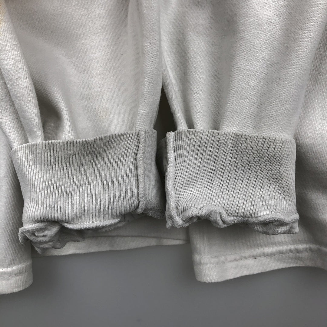 2000'S Hanes BEEFY-T Long Sleeve T-Shirt, Men's Size L cotton white type Vintage Second Hand