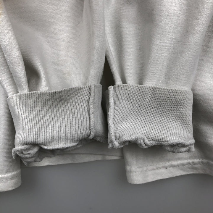 2000'S Hanes BEEFY-T Long Sleeve T-Shirt, Men's Size L cotton white type Vintage Second Hand
