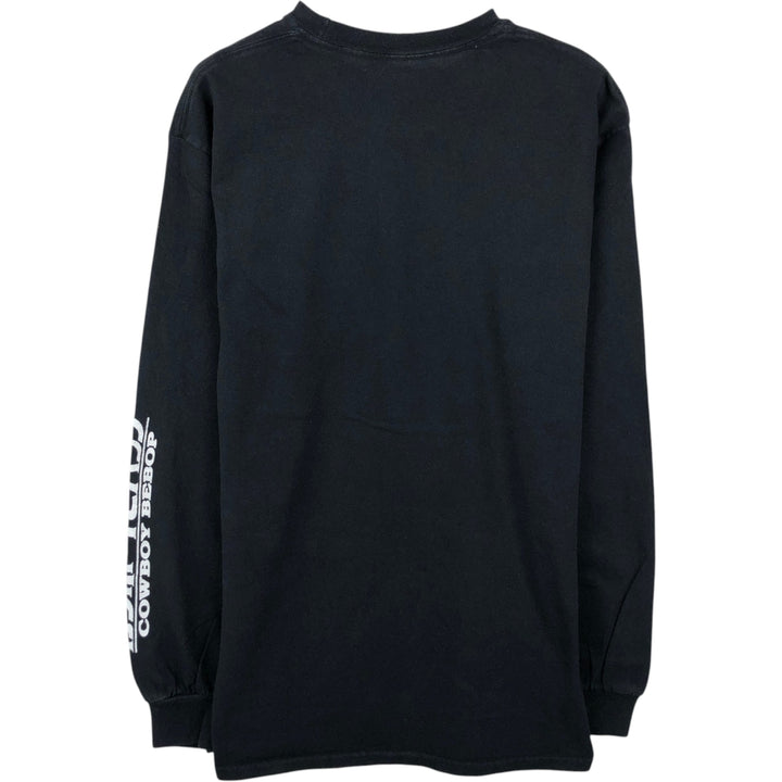 Cowboy Bebop Spike Spiegel Anime Character Print Long-Sleeve T-Shirt (Men's Size M) cotton black type Vintage Second Hand