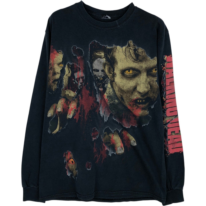 THE WALKING DEAD Movie Long-Sleeve T-Shirt (Men's Size S) unclear black type Vintage Second Hand