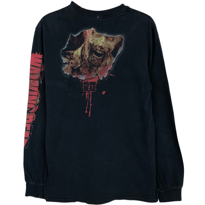 THE WALKING DEAD Movie Long-Sleeve T-Shirt (Men's Size S) unclear black type Vintage Second Hand
