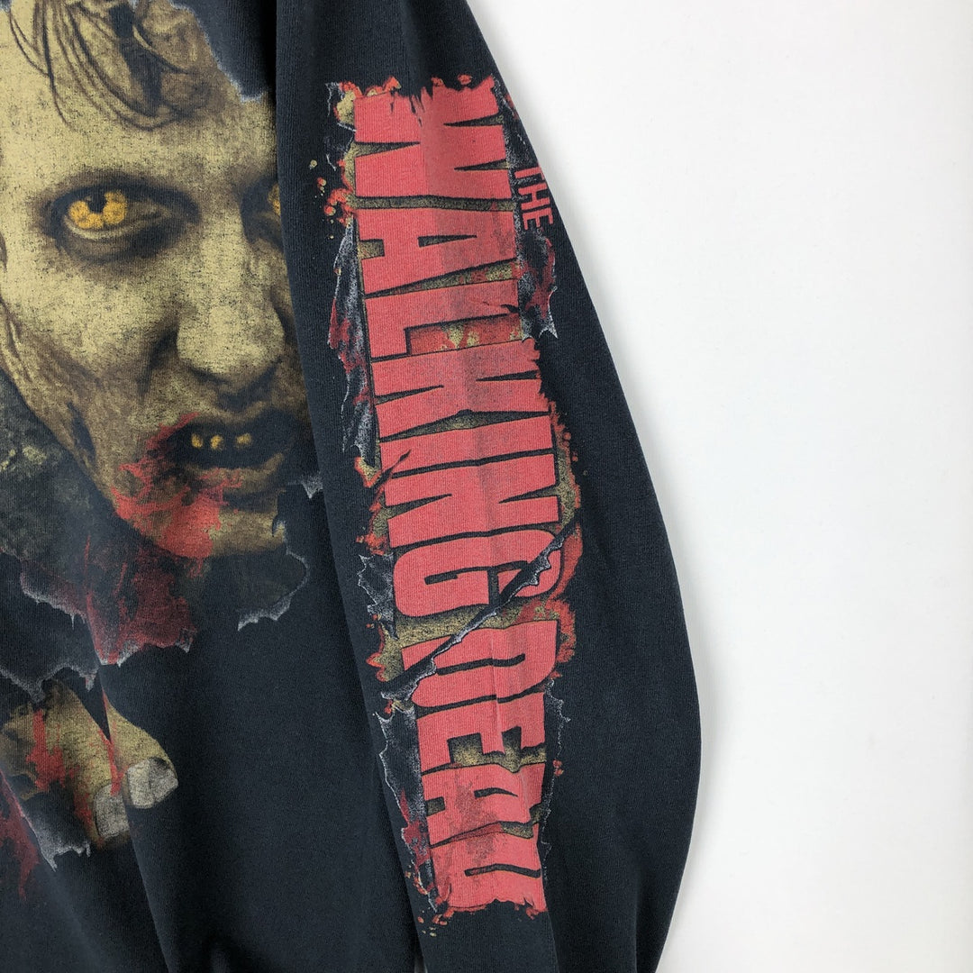 THE WALKING DEAD Movie Long-Sleeve T-Shirt (Men's Size S) unclear black type Vintage Second Hand