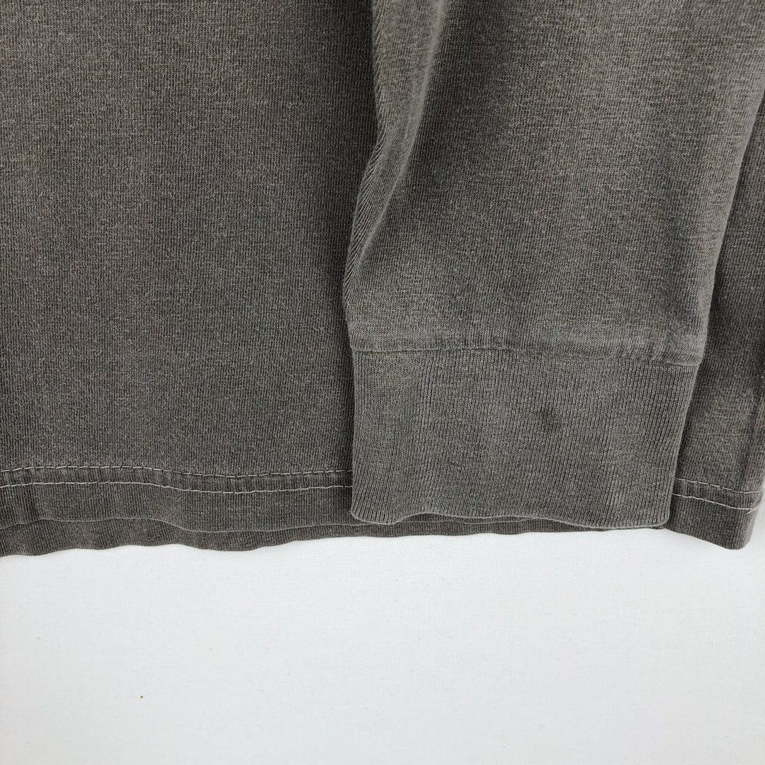 Harley-Davidson Motorcycle Long Sleeve T-Shirt, Men's Size Medium cotton gray type Vintage Second Hand