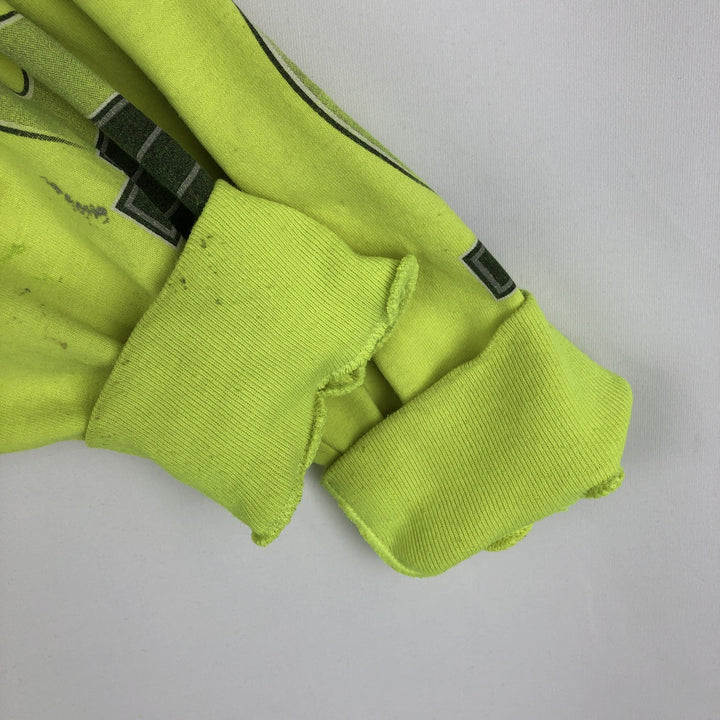 Harley-Davidson Fire Pattern Long T-Shirt, Men's L Size unclear green type yellow green Vintage Second Hand