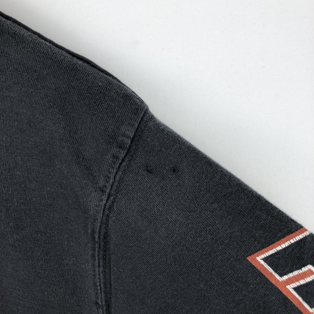Harley-Davidson Long Sleeve T-Shirt, Men's Medium cotton black type Vintage Second Hand