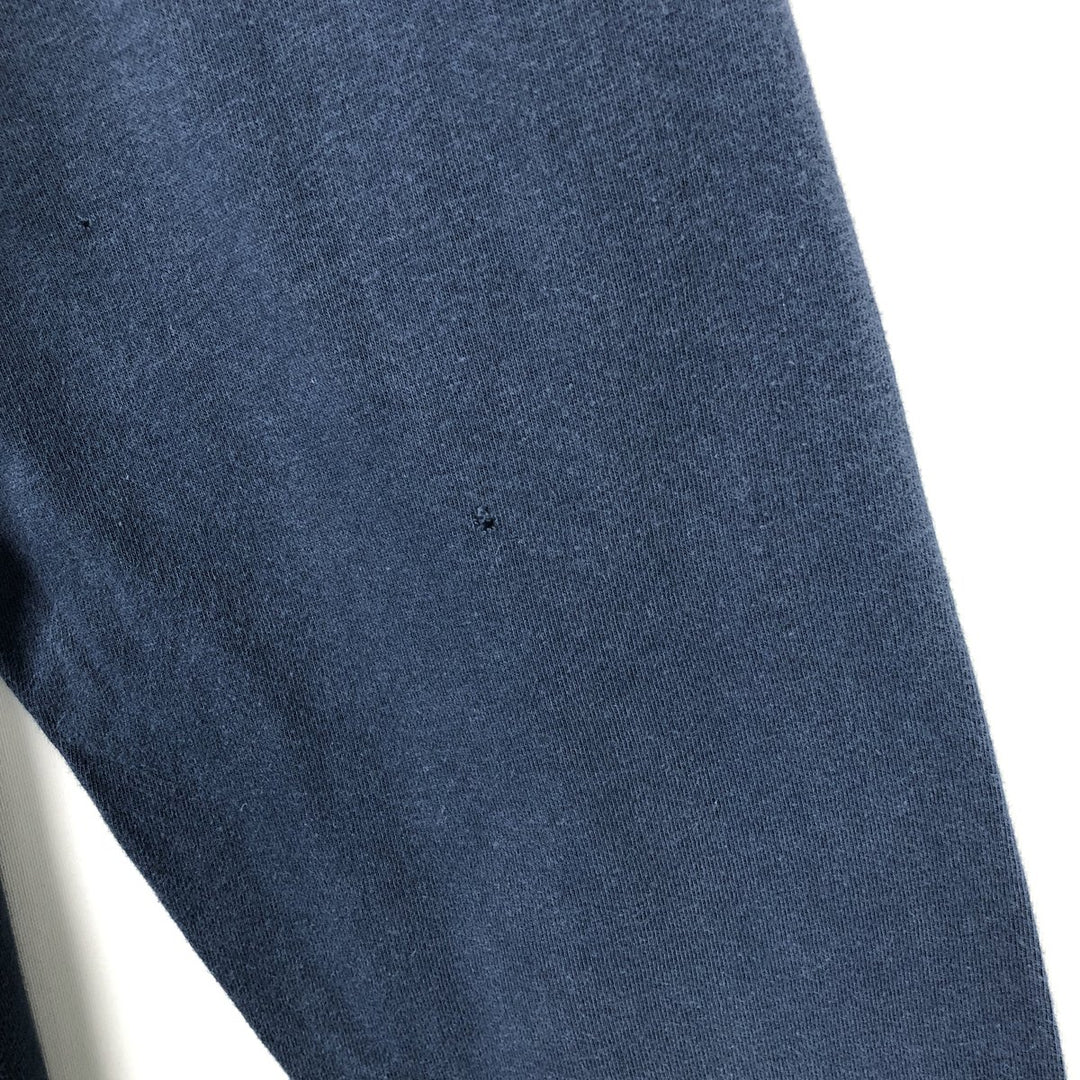 Harley-Davidson Skull Pattern Motorcycle Henley Neck Long-Sleeve T-Shirt (Men's XL equivalent) unclear blue type Vintage Second Hand