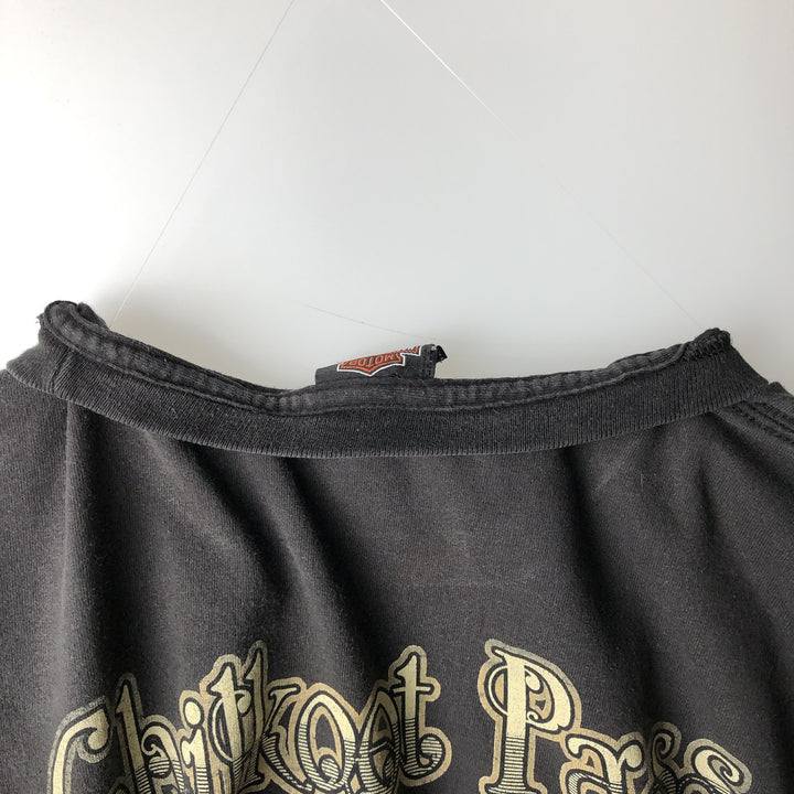 Harley-Davidson Motorcycle Long Sleeve T-Shirt, Men's Size XL unclear black type Vintage Second Hand