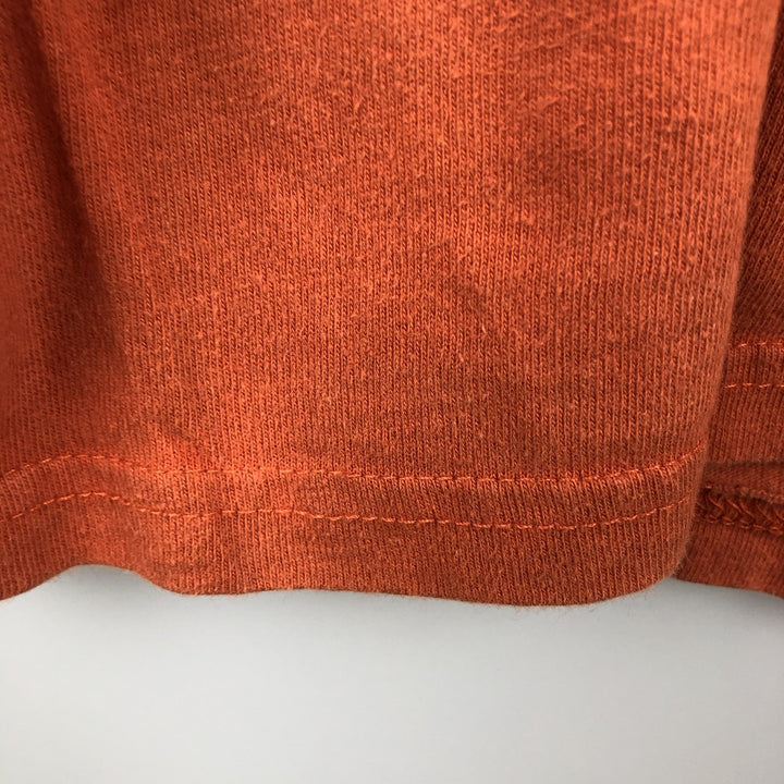 Harley-Davidson Fire Pattern Motorcycle Long Sleeve T-Shirt, Men's Size L unclear orange type Vintage Second Hand