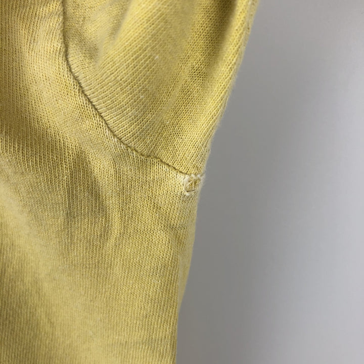 2000'S Harley-Davidson Fire Pattern Motorcycle Long-Sleeve T-Shirt (Men's Size L) cotton yellow type Vintage Second Hand