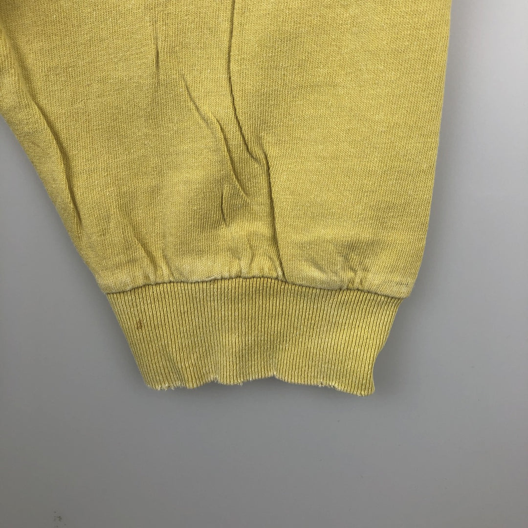 2000'S Harley-Davidson Fire Pattern Motorcycle Long-Sleeve T-Shirt (Men's Size L) cotton yellow type Vintage Second Hand