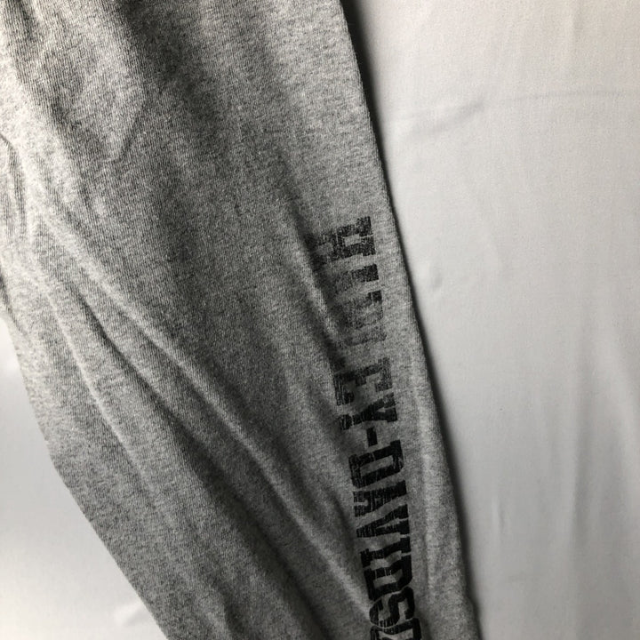 Harley-Davidson Motorcycle Long Sleeve T-Shirt, Men's Size L cotton gray type Vintage Second Hand