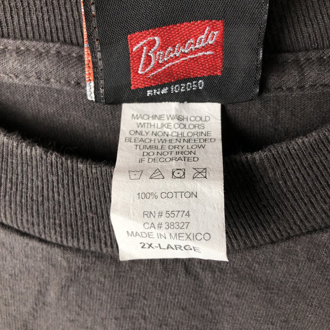 Harley-Davidson Long Sleeve T-Shirt, Men's XXL cotton gray type Vintage Second Hand