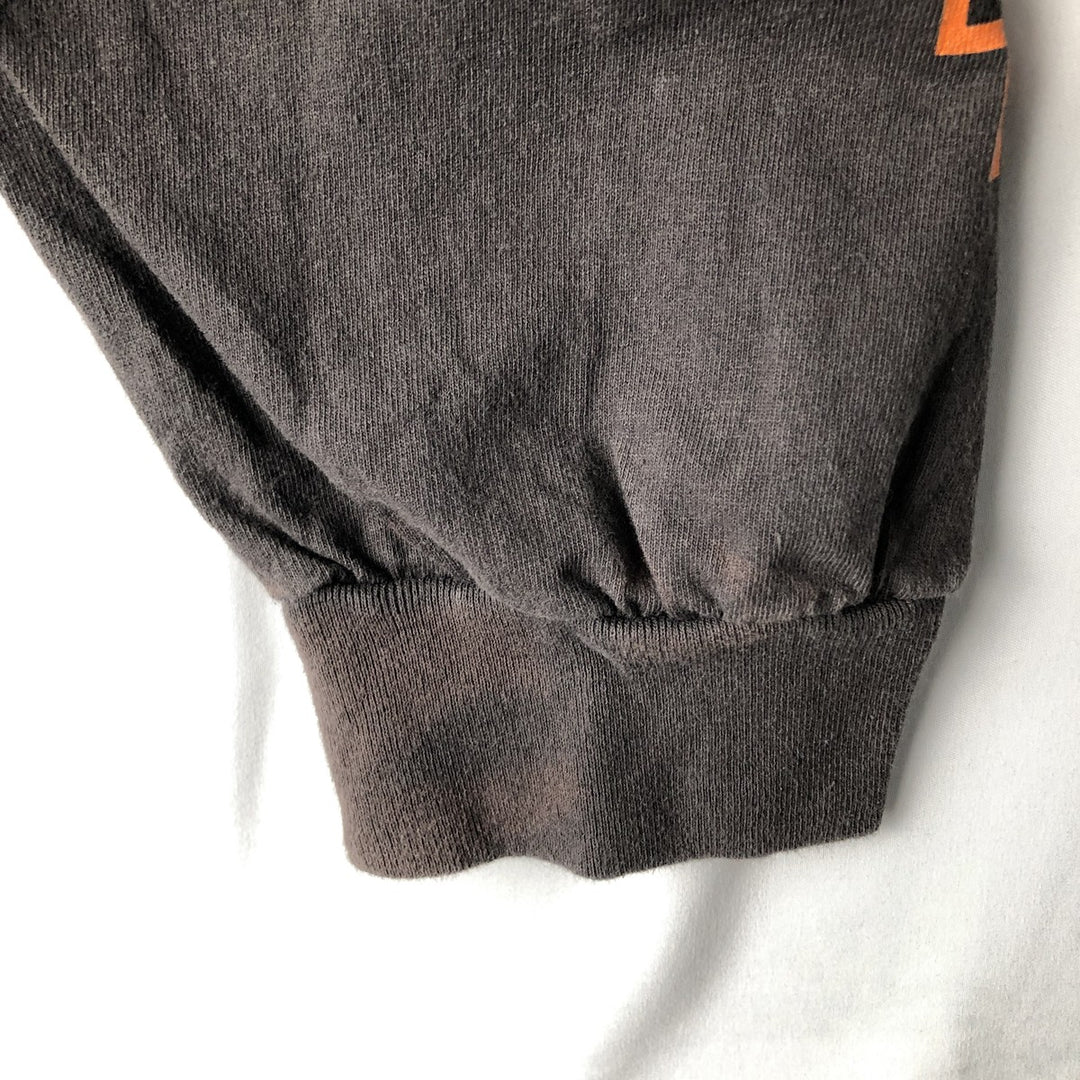 Harley-Davidson Long Sleeve T-Shirt, Men's XXL cotton gray type Vintage Second Hand