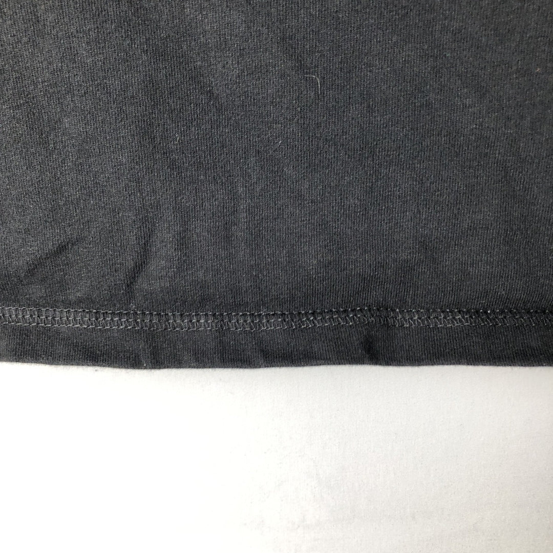 Harley-Davidson Skull Pattern Motorcycle Long Sleeve T-Shirt, Men's Size L cotton black type Vintage Second Hand