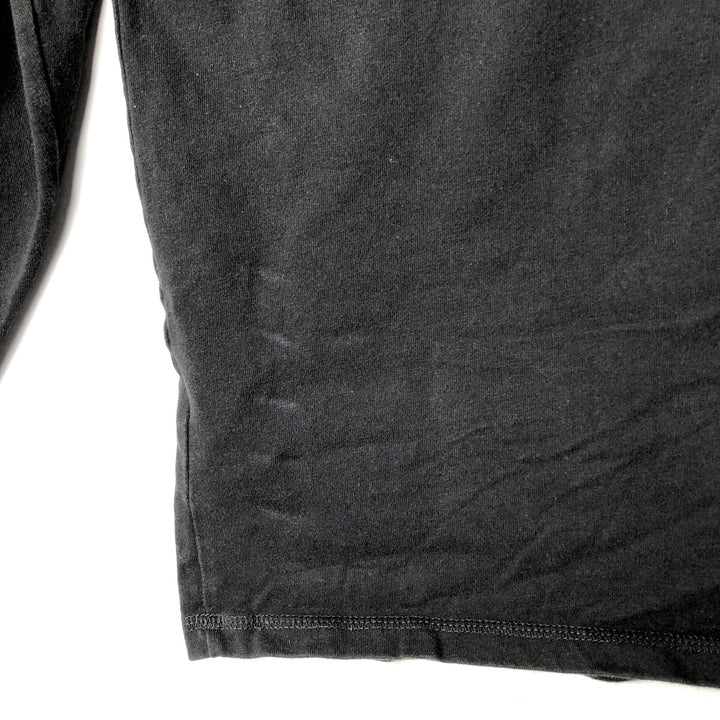 Harley-Davidson Skull Pattern Motorcycle Long Sleeve T-Shirt, Men's Size L cotton black type Vintage Second Hand