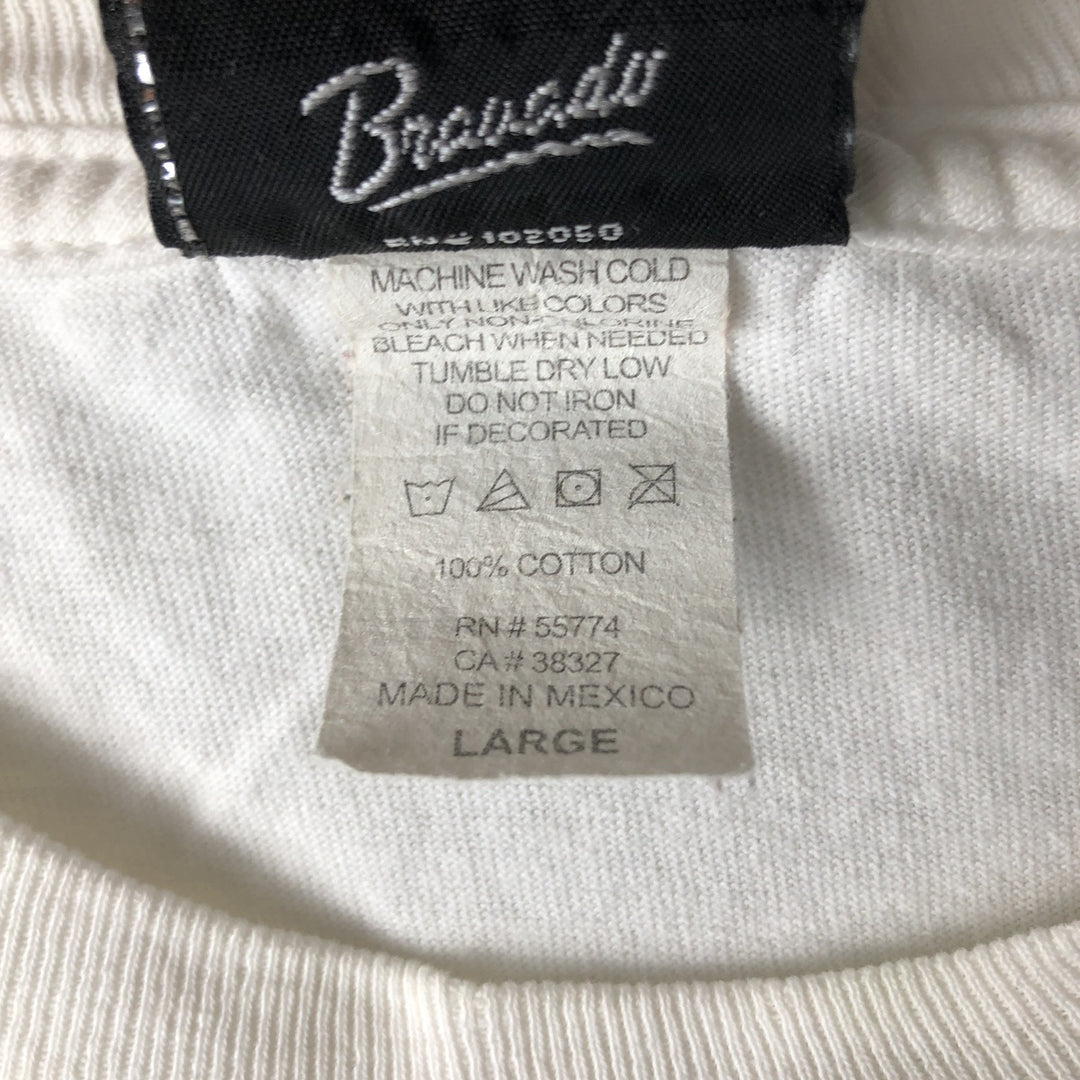 Harley-Davidson Long Sleeve T-Shirt, Men's Size L cotton white type Vintage Second Hand