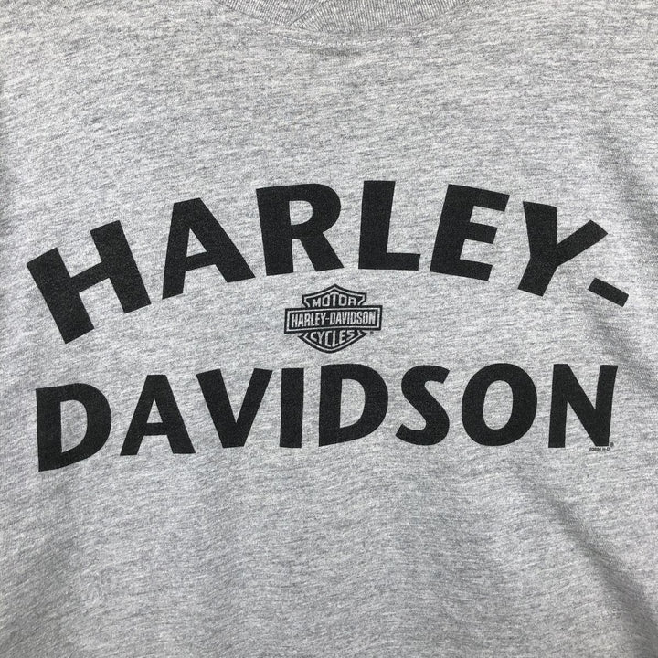 00'S Harley-Davidson Long Sleeve T-Shirt Made in USA Men's XL cotton gray type Vintage Second Hand