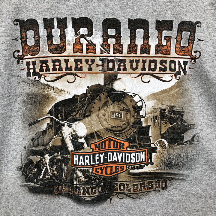 Harley-Davidson Long Sleeve T-Shirt, Men's Size L unclear gray type Vintage Second Hand