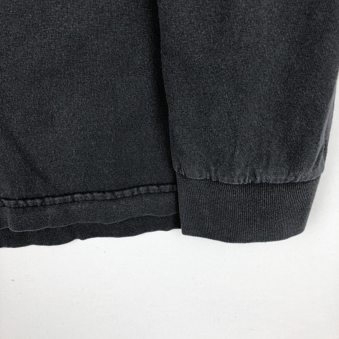 2000'S Harley-Davidson Skull Pattern Long-Sleeve T-Shirt (Men's Size M) cotton gray type Vintage Second Hand