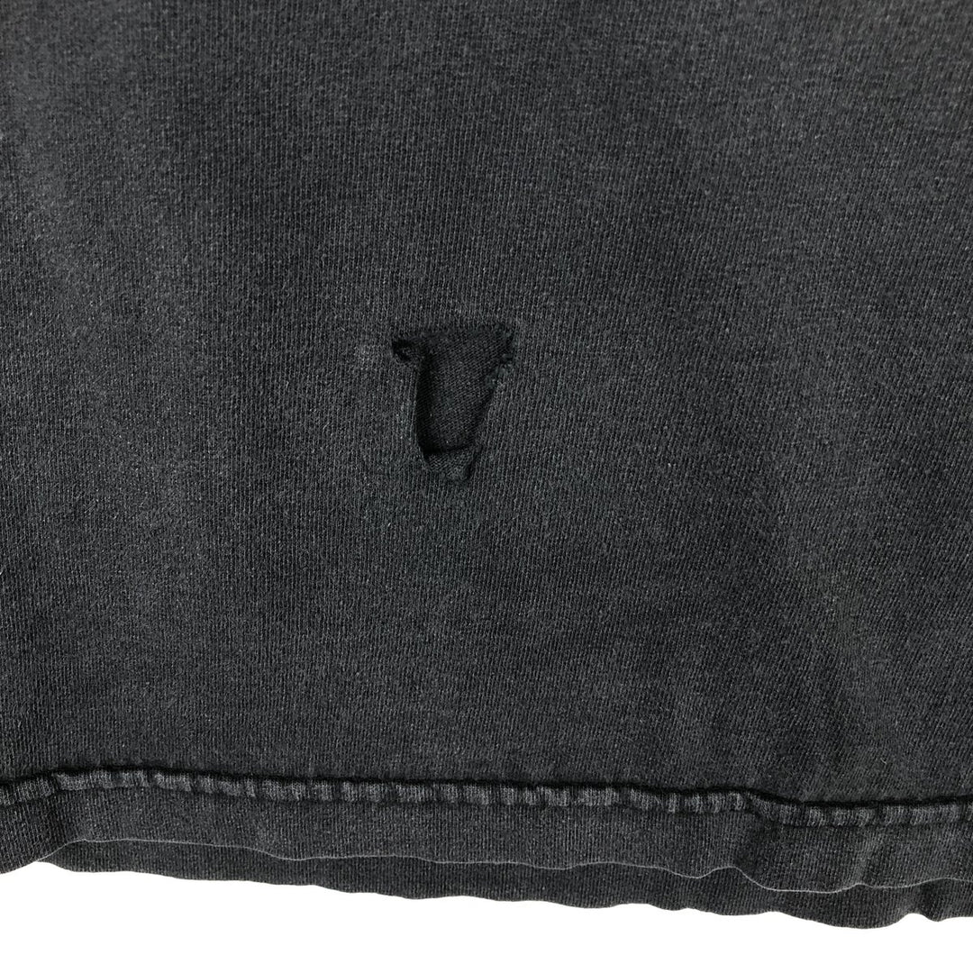 2000'S Harley-Davidson Skull Pattern Long-Sleeve T-Shirt (Men's Size M) cotton gray type Vintage Second Hand