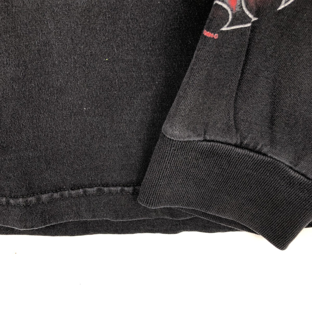 00'S Harley-Davidson Fire Pattern Long T-Shirt, Men's XL Size cotton black type Vintage Second Hand