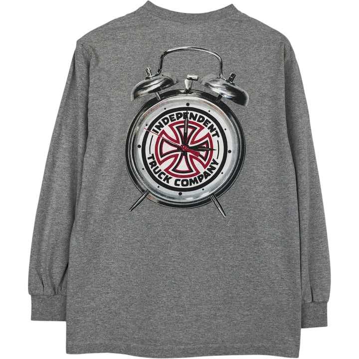 Thrasher THRASHER Long Sleeve T-Shirt, Men's Size M cotton gray type Vintage Second Hand