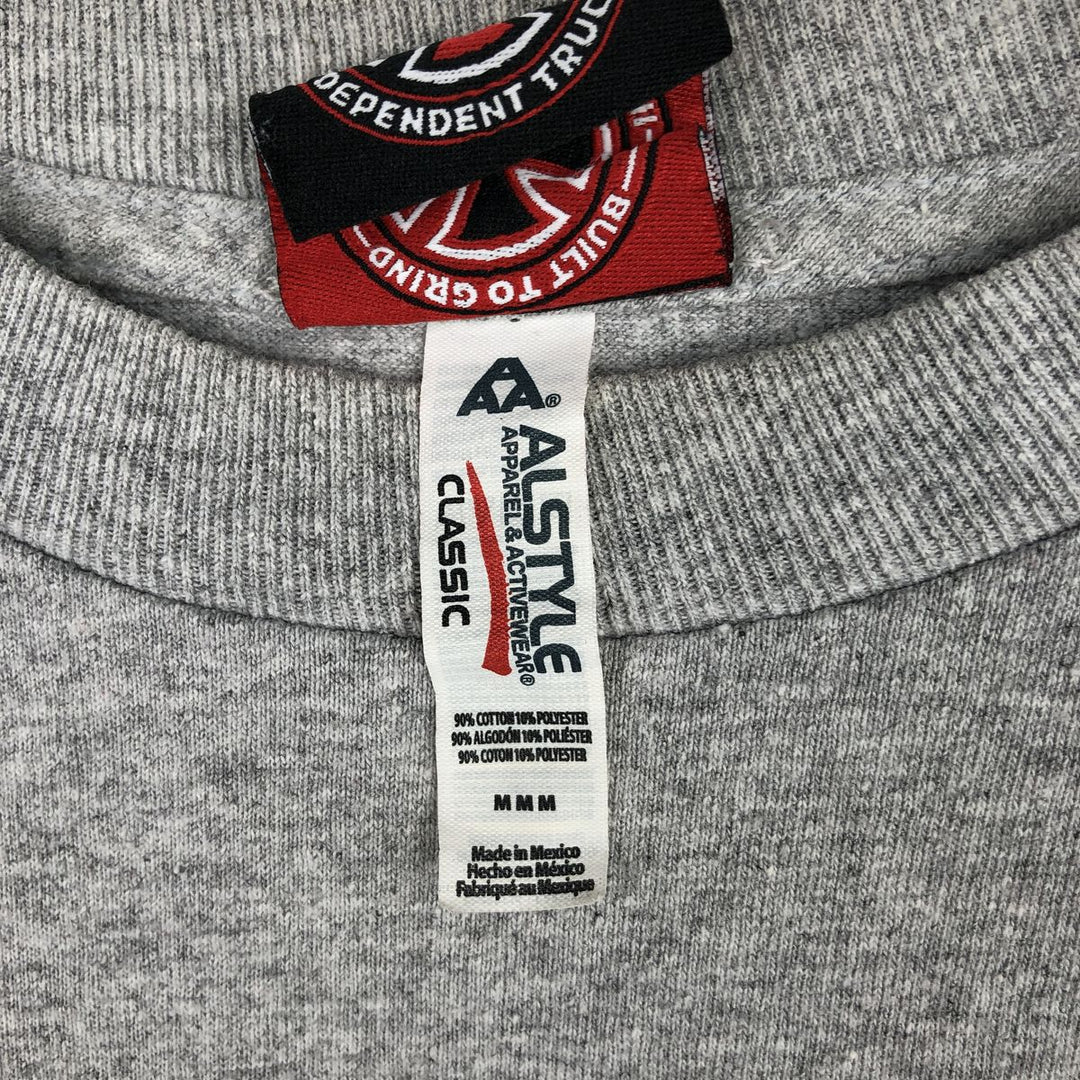 Thrasher THRASHER Long Sleeve T-Shirt, Men's Size M cotton gray type Vintage Second Hand