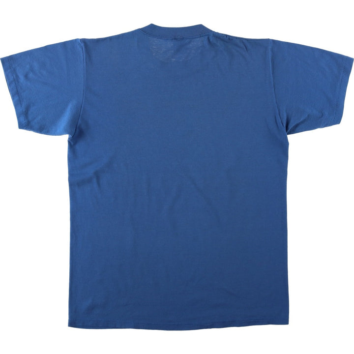 Vintage 90'S Jerzees college T-shirt, made in the USA, size L, men's cotton blue type Vintage Second Hand