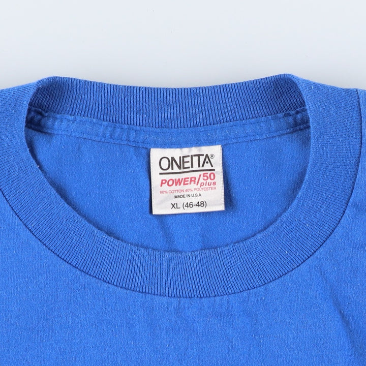 90's ONEITA POWER cotton blue type Vintage Second Hand