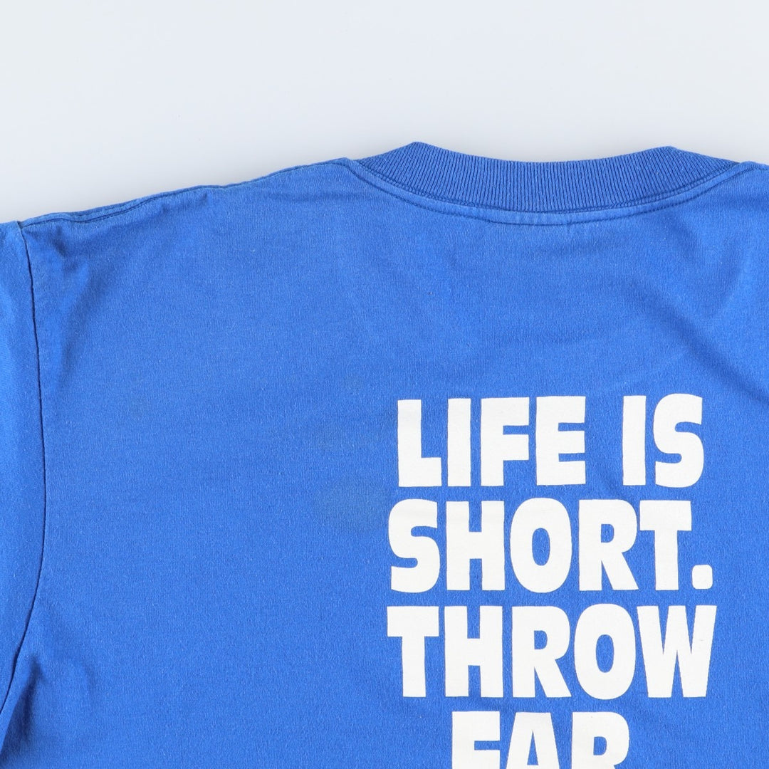 90's ONEITA POWER cotton blue type Vintage Second Hand