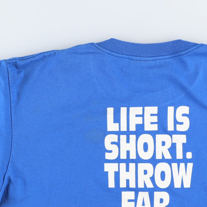 90's ONEITA POWER cotton blue type Vintage Second Hand