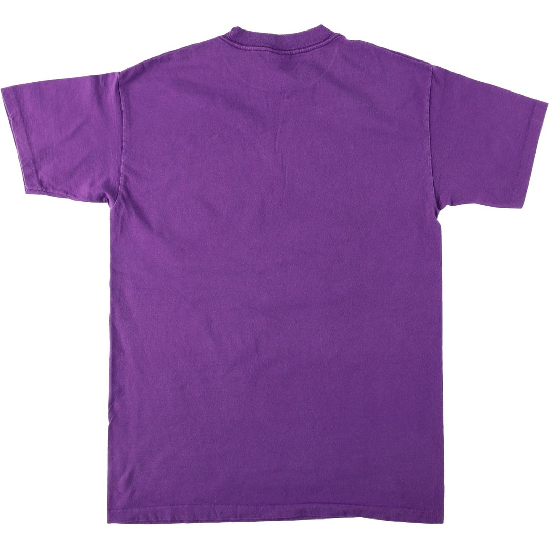 90'S SIGNAL MEGA-TEE College T-Shirt, Made in USA, Men's Size L (Equivalent), Vintage cotton purple type Vintage Second Hand