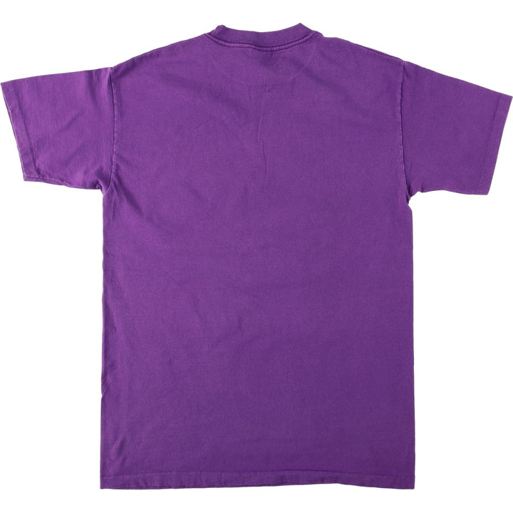 90'S SIGNAL MEGA-TEE College T-Shirt, Made in USA, Men's Size L (Equivalent), Vintage cotton purple type Vintage Second Hand