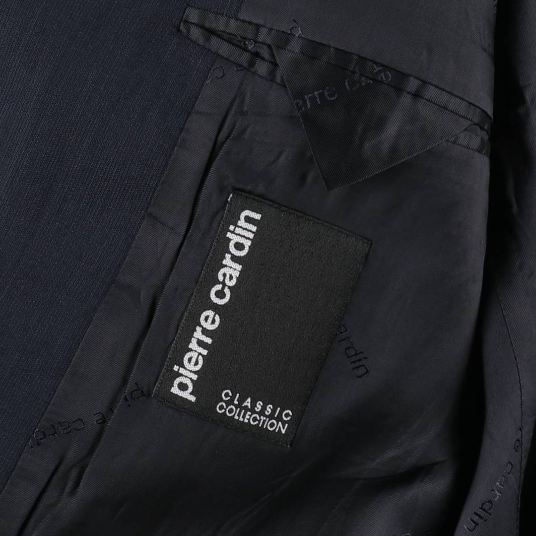 Pierre Cardin navy blazer, tailored jacket, men's size XL (approx.) wool navy blue type Vintage Second Hand