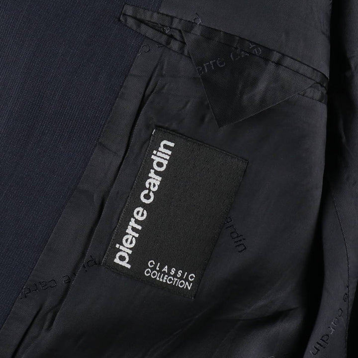 Pierre Cardin navy blazer, tailored jacket, men's size XL (approx.) wool navy blue type Vintage Second Hand