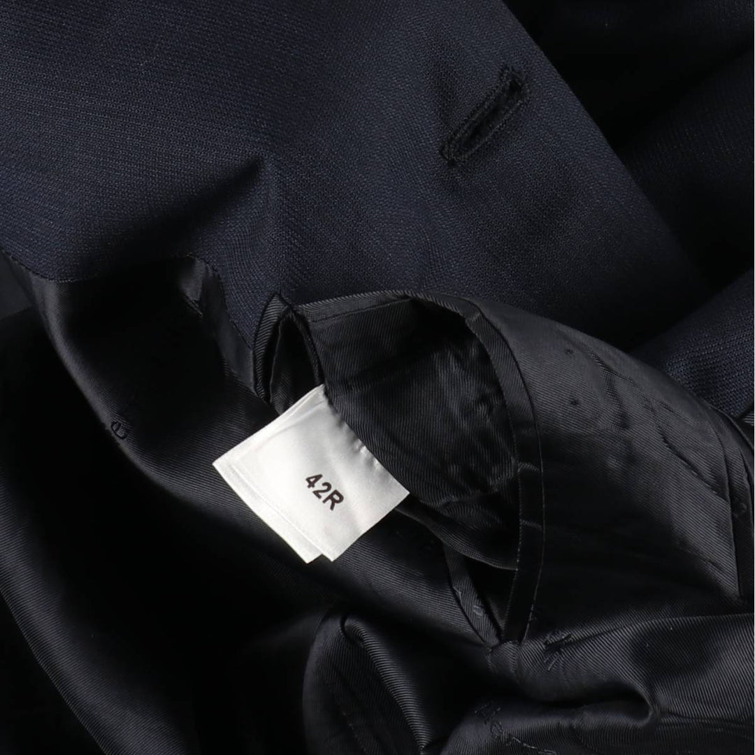 Pierre Cardin navy blazer, tailored jacket, men's size XL (approx.) wool navy blue type Vintage Second Hand