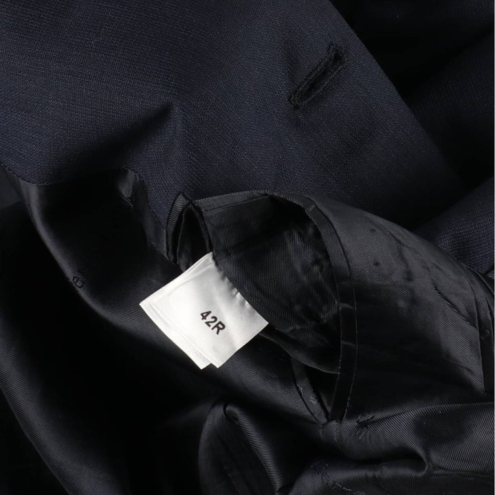 Pierre Cardin navy blazer, tailored jacket, men's size XL (approx.) wool navy blue type Vintage Second Hand