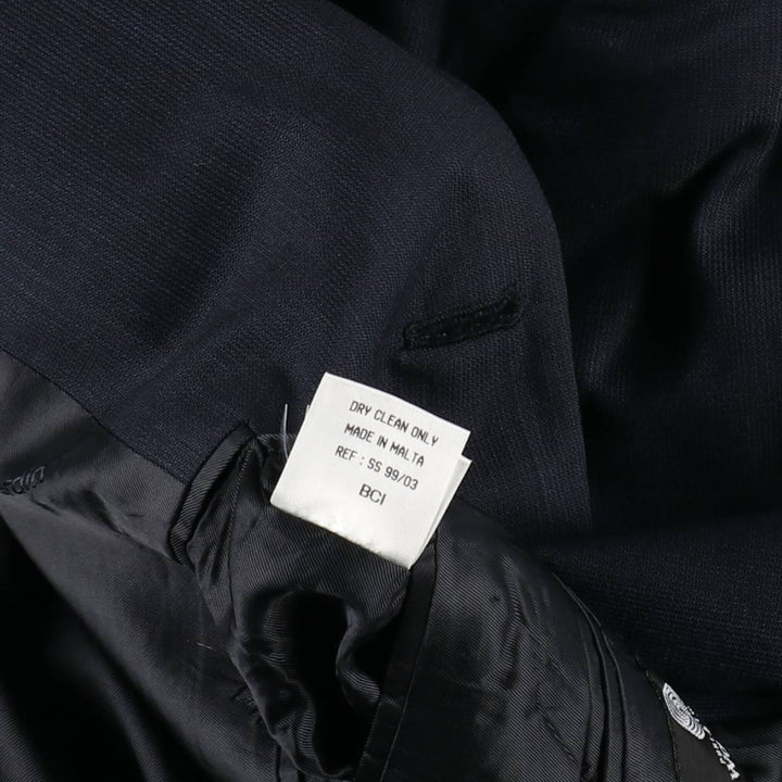 Pierre Cardin navy blazer, tailored jacket, men's size XL (approx.) wool navy blue type Vintage Second Hand